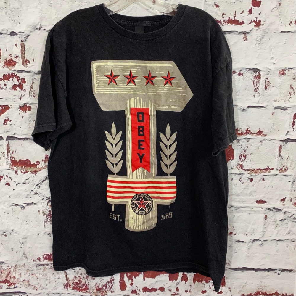 OBEY Star Logo Short Sleeve Tee